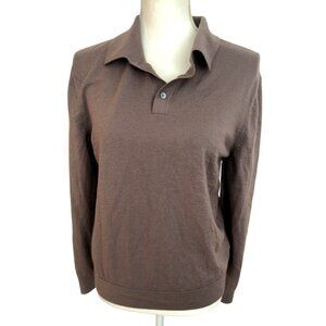 COS Slim Merino Wool Polo Shirt Size L